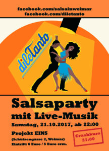 Salsaparty mit Live-Konzert @ Projekt Eins | Weimar | Thüringen | Deutschland